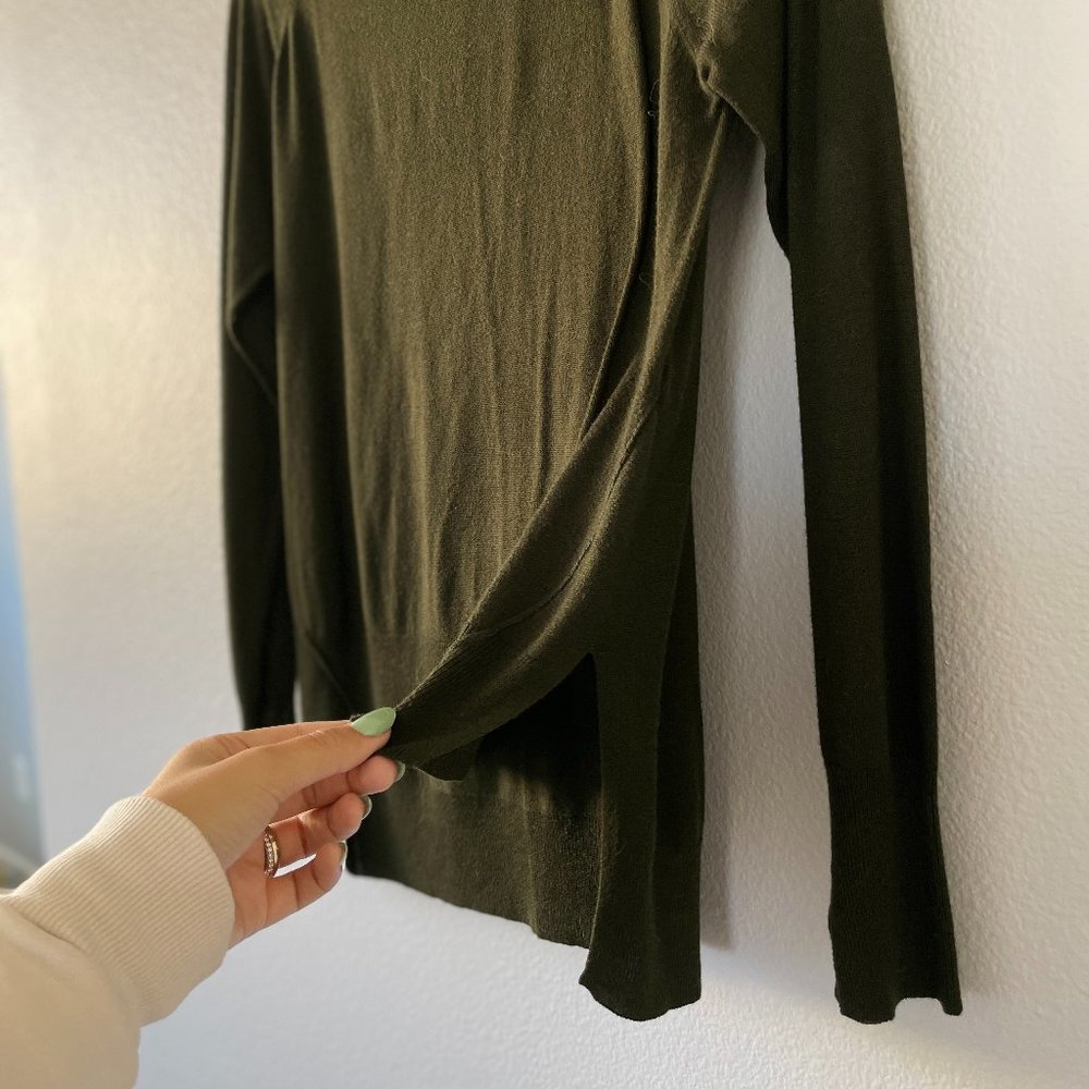 ZARA | Long Sleeve Olive Green Shirt